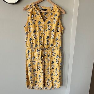 Denver Hayes Yellow and Blue Floral Midi Dress